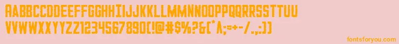 GiIncognito Font – Orange Fonts on Pink Background