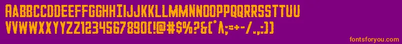 GiIncognito Font – Orange Fonts on Purple Background