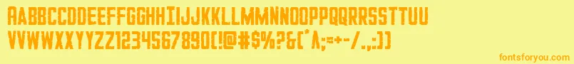 GiIncognito Font – Orange Fonts on Yellow Background