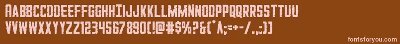 GiIncognito Font – Pink Fonts on Brown Background