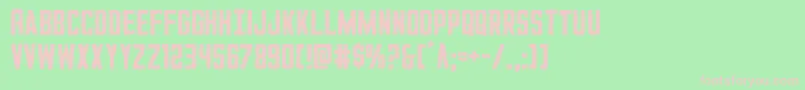 GiIncognito Font – Pink Fonts on Green Background
