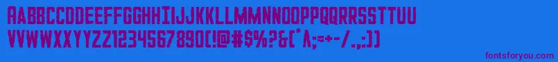 GiIncognito Font – Purple Fonts on Blue Background