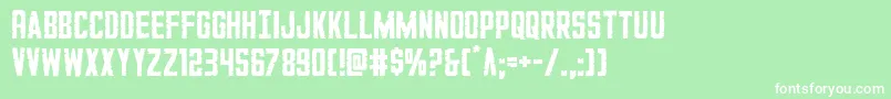 GiIncognito Font – White Fonts on Green Background