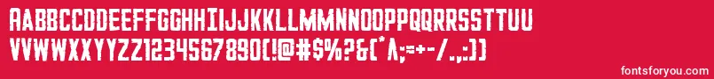 GiIncognito Font – White Fonts on Red Background