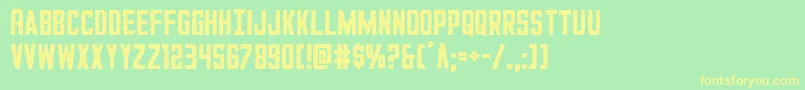 GiIncognito Font – Yellow Fonts on Green Background