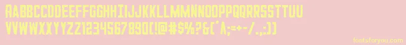 GiIncognito Font – Yellow Fonts on Pink Background