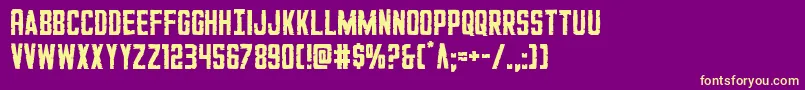 GiIncognito Font – Yellow Fonts on Purple Background