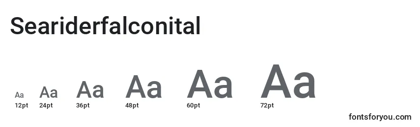 Размеры шрифта Seariderfalconital