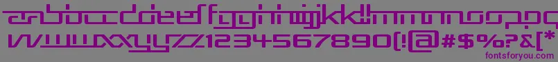 Rep5exp Font – Purple Fonts on Gray Background