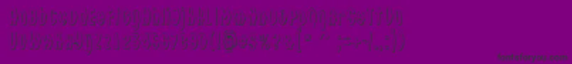 ATechnics3DfsyDemibold-Schriftart – Schwarze Schriften auf violettem Hintergrund