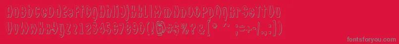 ATechnics3DfsyDemibold Font – Gray Fonts on Red Background