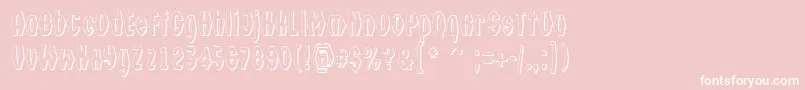 ATechnics3DfsyDemibold Font – White Fonts on Pink Background