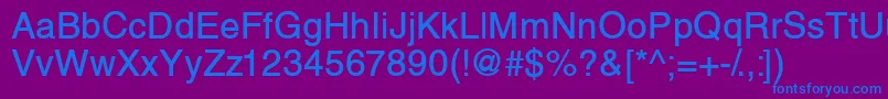 ThaibangkoksskBold Font – Blue Fonts on Purple Background