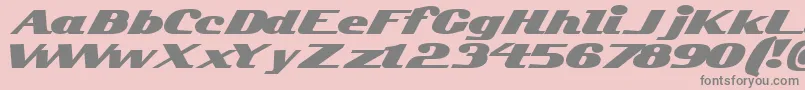 Kelvinized Font – Gray Fonts on Pink Background