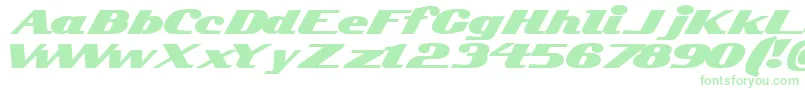 Kelvinized Font – Green Fonts on White Background