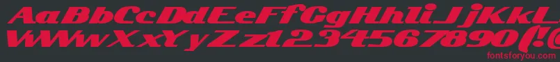 Kelvinized Font – Red Fonts on Black Background