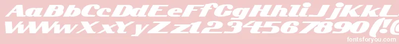 Kelvinized Font – White Fonts on Pink Background