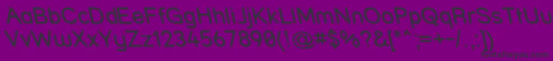 フォントStrrvit – 紫の背景に黒い文字