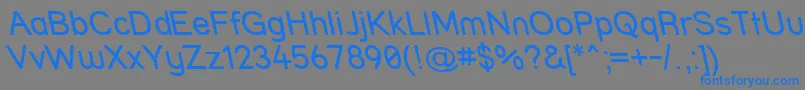 Strrvit Font – Blue Fonts on Gray Background