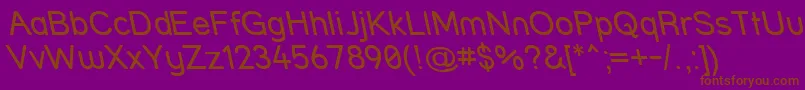 Strrvit Font – Brown Fonts on Purple Background