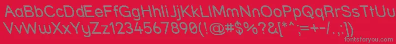 Strrvit Font – Gray Fonts on Red Background