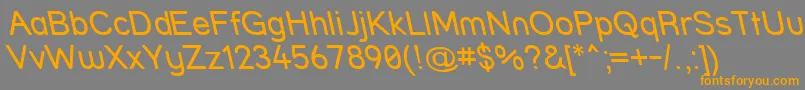 Strrvit Font – Orange Fonts on Gray Background