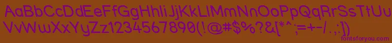 Strrvit Font – Purple Fonts on Brown Background