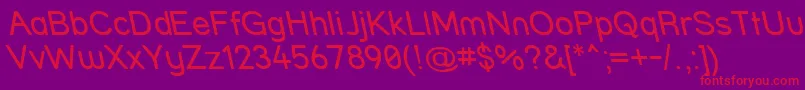 Strrvit Font – Red Fonts on Purple Background