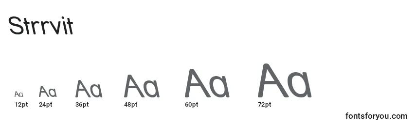 Strrvit Font Sizes