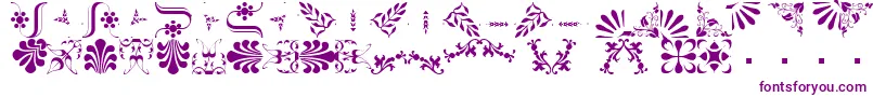BorderbatsFleur2Regular-fontti – violetit fontit