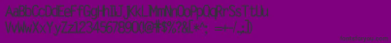 Fonte Morker – fontes pretas em um fundo violeta