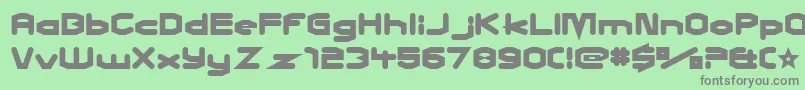 CharlesInCharge Font – Gray Fonts on Green Background