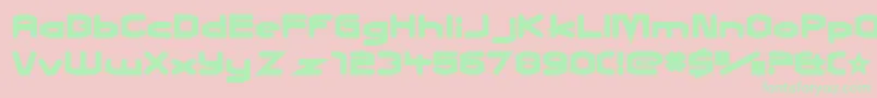 CharlesInCharge Font – Green Fonts on Pink Background