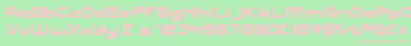 CharlesInCharge Font – Pink Fonts on Green Background