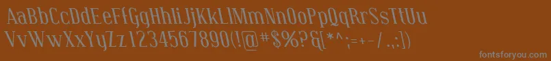 More about CovingtonRevItalic Font CovingtonRevItalic Font – Gray Fonts on Brown Background