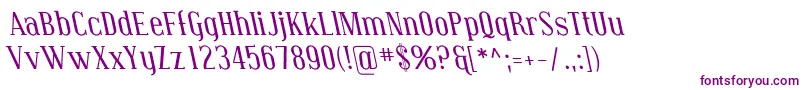 Weitere Informationen zur CovingtonRevItalic-Schriftart CovingtonRevItalic-Schriftart – Violette Schriften auf weißem Hintergrund