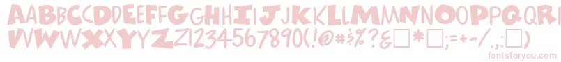 ComicsRegular Font – Pink Fonts on White Background