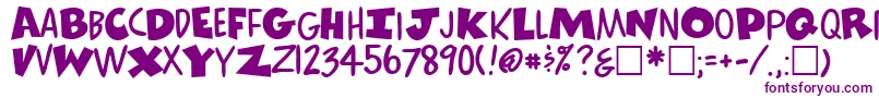 ComicsRegular Font – Purple Fonts on White Background