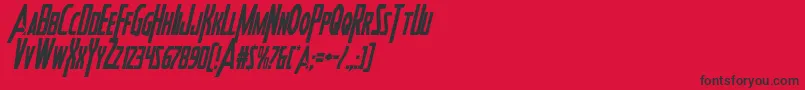 Heroesassemblecondital Font – Black Fonts on Red Background
