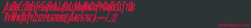 Heroesassemblecondital Font – Red Fonts on Black Background