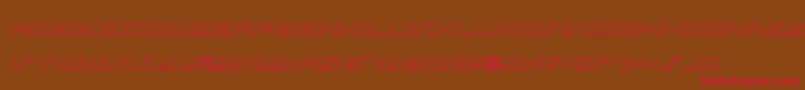 Alexis3D Font – Red Fonts on Brown Background