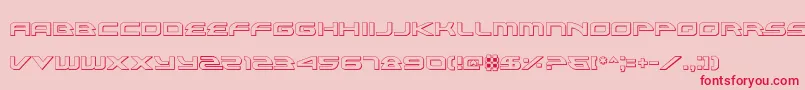 Alexis3D Font – Red Fonts on Pink Background