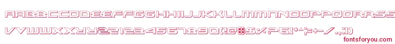 Alexis3D Font – Red Fonts on White Background
