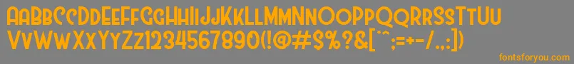 Westmeath Font – Orange Fonts on Gray Background
