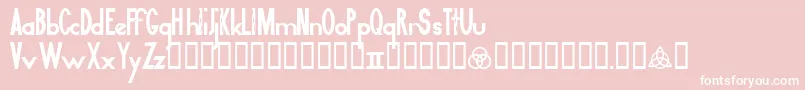 Zeppelin2 Font – White Fonts on Pink Background