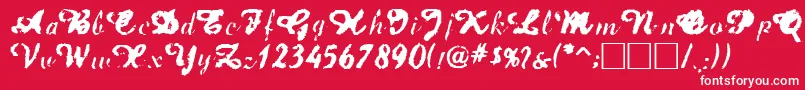 フォントJet – 赤い背景に白い文字