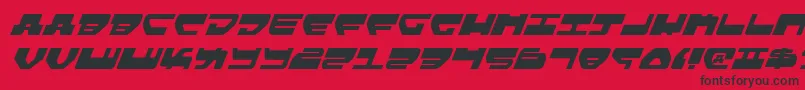 LoveladiesItalic Font – Black Fonts on Red Background