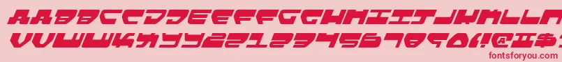 LoveladiesItalic Font – Red Fonts on Pink Background