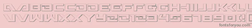 Wildcard3D Font – Gray Fonts on Pink Background