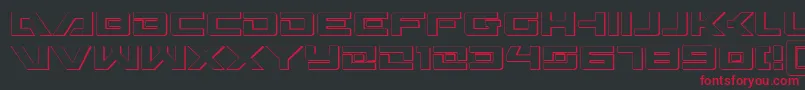 Wildcard3D Font – Red Fonts on Black Background